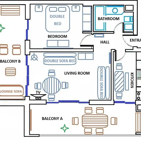 Riviera Flat T1 Apartment
